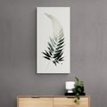 QUADRO SU TELA – FOGLIA DI FELCE CON UN TOCCO DI MINIMALISMO - QUADRI ALBERI E FOGLIE - STAMPE E QUADRI