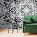 WALLPAPER ROSETTE IN BLACK AND WHITE - WALLPAPERS FENG SHUI - WALLPAPERS