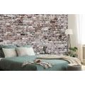 SELF ADHESIVE WALL MURAL CHARM OF A WHEATHERED BRICK - SELF-ADHESIVE WALLPAPERS - WALLPAPERS