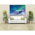 CANVAS PRINT NORWEGIAN NORTHERN LIGHTS - PICTURES OF NATURE AND LANDSCAPE - PICTURES