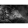 SELF ADHESIVE WALLPAPER BLACK AND WHITE UNUSUAL DRAWING - SELF-ADHESIVE WALLPAPERS - WALLPAPERS