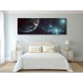 CANVAS PRINT UNIVERSE AND GLOBE - PICTURES OF SPACE AND STARS - PICTURES