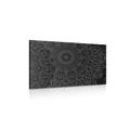 CANVAS PRINT STYLISH MANDALA IN BLACK AND WHITE - PICTURES FENG SHUI - PICTURES