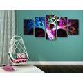 5-PIECE CANVAS PRINT ABSTRACT MYSTERIOUS TREE - ABSTRACT PICTURES{% if product.category.pathNames[0] != product.category.name %} - PICTURES{% endif %}
