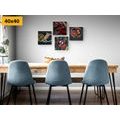 CANVAS PRINT SET DELICIOUS SNACKS - SET OF PICTURES - PICTURES