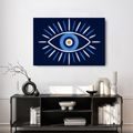 QUADRO SU TELA – OCCHIO BLU PORTAFORTUNA - QUADRI SECONDO IL MOTIVO - STAMPE E QUADRI
