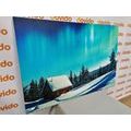 TABLEAU SUR TOILE – PAYSAGE D'HIVER FÉERIQUE - TABLEAUX DE LA NATURE ET DES PAYSAGES - TABLEAUX