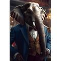 CANVAS PRINT ANIMAL GANGSTER ELEPHANT - PICTURES OF ANIMAL GANGSTERS - PICTURES