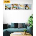 CANVAS PRINT SET SUNRISE BY THE SEA - SET OF PICTURES - PICTURES