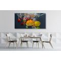 CANVAS PRINT FRUIT FALLING INTO WATER - PICTURES OF FOOD AND DRINKS - PICTURES