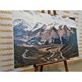 CANVAS PRINT BEAUTIFUL MOUNTAIN PANORAMA - PICTURES OF NATURE AND LANDSCAPE{% if product.category.pathNames[0] != product.category.name %} - PICTURES{% endif %}