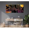5-PIECE CANVAS PRINT ETHNIC FLOWERS - ABSTRACT PICTURES{% if product.category.pathNames[0] != product.category.name %} - PICTURES{% endif %}