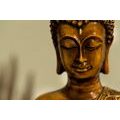 CANVAS PRINT BRONZE HEAD OF BUDDHA - PICTURES FENG SHUI - PICTURES