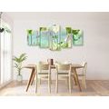 5-PIECE CANVAS PRINT ABSTRACT PARADISE - ABSTRACT PICTURES - PICTURES