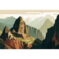 CANVAS PRINT WONDERFUL MACHU PICCHU - PICTURES MOUNTAINS - PICTURES