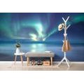 WALL MURAL NORTHERN LIGHTS OVER THE OCEAN - WALLPAPERS SPACE AND STARS - WALLPAPERS