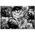 TAPETA KVĚTINY V ČERNOBÍLÉM PROVEDENÍ - ČERNOBÍLÉ TAPETY - TAPETY