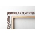 CANVAS PRINT MANDALA OF HARMONY ON A BROWN BACKGROUND - PICTURES FENG SHUI - PICTURES