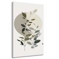 IMPRESSION SUR TOILE PLANTES MINIMALISTES AVEC UNE TOUCHE BOHÈME - IMPRESSIONS SUR TOILE ARBRES ET FEUILLES - IMPRESSION SUR TOILE