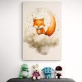 CANVAS PRINT DREAMY LEAF - DREAMY LITTLE ANIMALS - PICTURES