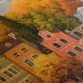 WANDBILD ZAUBER DER HERBSTSTADT - BUNTE HÄUSER - BILDER