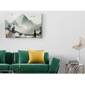 CANVAS PRINT MAGICAL HIGH TATRAS IN SCANDINAVIAN DESIGN - PICTURES MOUNTAINS - PICTURES