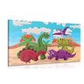 QUADRO MONDO DEI DINOSAURI - QUADRI PER BAMBINI - QUADRI