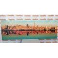 CANVAS PRINT WATER REFLECTION OF THE CHARMING NEW YORK CITY - PICTURES OF CITIES{% if product.category.pathNames[0] != product.category.name %} - PICTURES{% endif %}