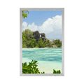 POSTER BEAUTIFUL BEACH ON THE ISLAND OF LA DIGUE - NATURE - POSTERS
