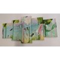 5-PIECE CANVAS PRINT ABSTRACT PARADISE - ABSTRACT PICTURES - PICTURES