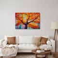 OBRAZ BAREVNÝ STROM ŽIVOTA V PODZIMU - OBRAZY STROMY ŽIVOTA - OBRAZY
