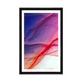 POSTER WITH MOUNT ABSTRACT WAVES FULL OF COLORS - ABSTRACT AND PATTERNED - POSTERS