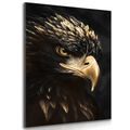 TABLEAU SUR TOILE – AIGLE NOIR ET DORÉ - TABLEAUX - 🔥 VENTE TOTALE