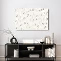 WANDBILD MUSIKALISCHE NOTEN AUF WELLEN - MUSIKBILDER - BILDER