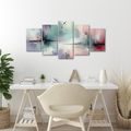 5-DÍLNÝ OBRAZ ABSTRAKTNÍ HARMONIÍ BAREV - ABSTRAKTNÍ OBRAZY - OBRAZY