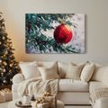 OBRAZ SVÁTEČNÍ OZDOBA NA STROMĚ - VÁNOČNÍ A ZIMNÍ OBRAZY - OBRAZY