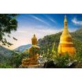 CANVAS PRINT VIEW OF THE GOLDEN BUDDHA - PICTURES FENG SHUI - PICTURES