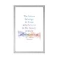 POSTER CON PASSEPARTOUT E FRASE MOTIVAZIONALE - ELEANOR ROOSEVELT - MOTIVI DALLA NOSTRA OFFICINA - POSTER