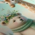 OBRAZ ZVÍŘÁTKA S BALONKY - PICTURES FOR CHILDREN ROOM - PICTURES