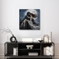 WANDBILD SKELETTLIEBE IM VOLLMONDLICHT - HALLOWEEN- UND HORROR-BILDER - BILDER