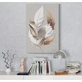 CANVAS PRINT MINIMALISTIC COPPER LEAVES - PICTURES OF TREES AND LEAVES - PICTURES