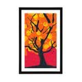 AFFICHE AVEC MONTURE ARBRE COLORÉ ORIGINAL DE - DE NOTRE ATELIER - AFFICHES