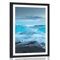 POSTER WITH MOUNT ICE FLOES - NATURE - POSTERS