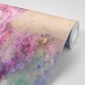 SELF ADHESIVE WALLPAPER PINK BRANCH OF FLOWERS - SELF-ADHESIVE WALLPAPERS - WALLPAPERS