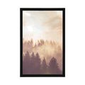 AFFICHE BROUILLARD AU-DESSUS DE LA FORÊT - NATURE - AFFICHES