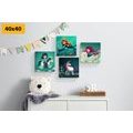 CANVAS PRINT SET FAIRY-TALE CREATURES - SET OF PICTURES - PICTURES