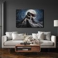 WANDBILD DUNKLE UMARMUNG IM MONDSCHEIN - HALLOWEEN- UND HORROR-BILDER - BILDER