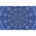 WALLPAPER ORNAMENTAL MANDALA WITH A LACE IN BLUE - WALLPAPERS FENG SHUI - WALLPAPERS