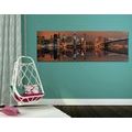 CANVAS PRINT REFLECTION OF MANHATTAN IN THE WATER - PICTURES OF CITIES{% if product.category.pathNames[0] != product.category.name %} - PICTURES{% endif %}