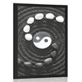 POSTER HARMONISCHES YIN UND YANG - SCHWARZ-WEISS - POSTER